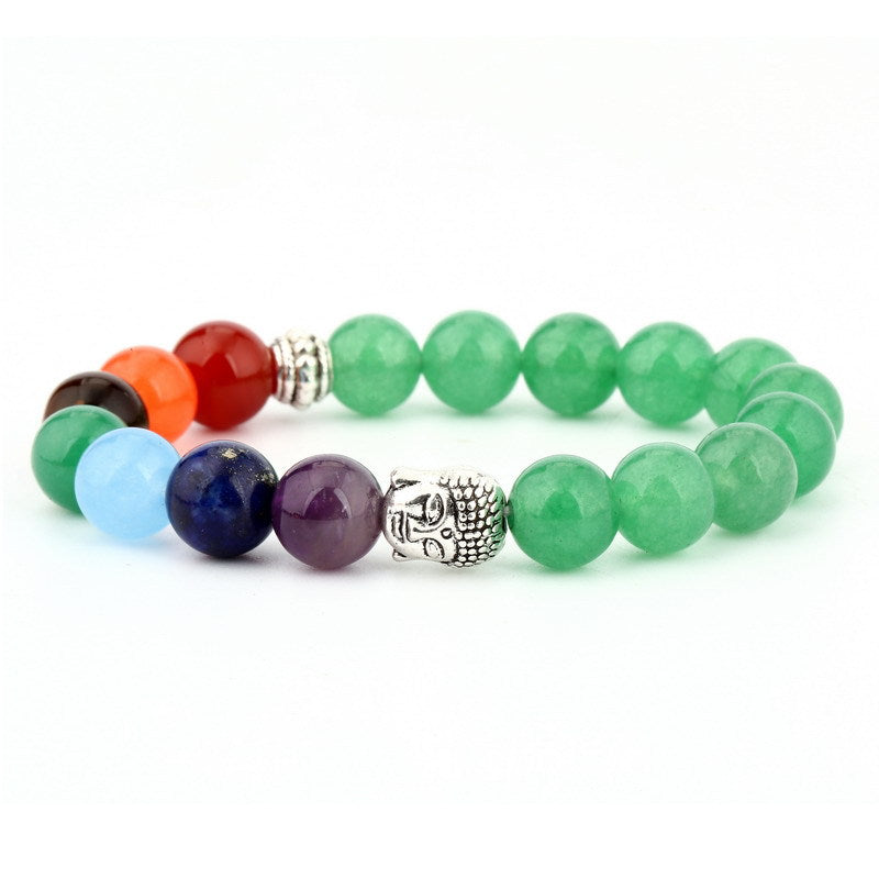 Beads de piedra volcánica de aventurina verde al por mayor.